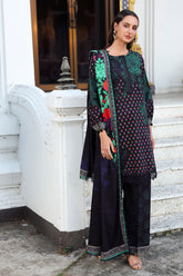 3-PC Unstitched Embroidered Linen Collection ANW6-07